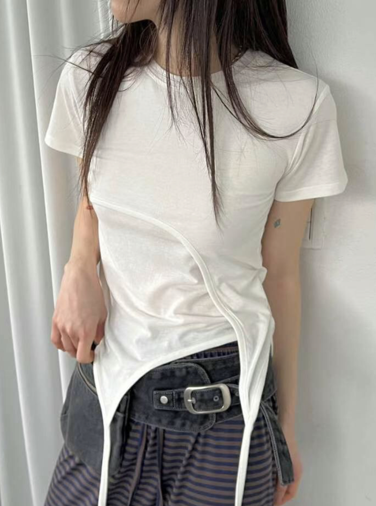 ASKHAKI韓國代購女士新款時尚推薦職業真品休閑熱賣人氣T恤ASKHAKIT恤圖色3