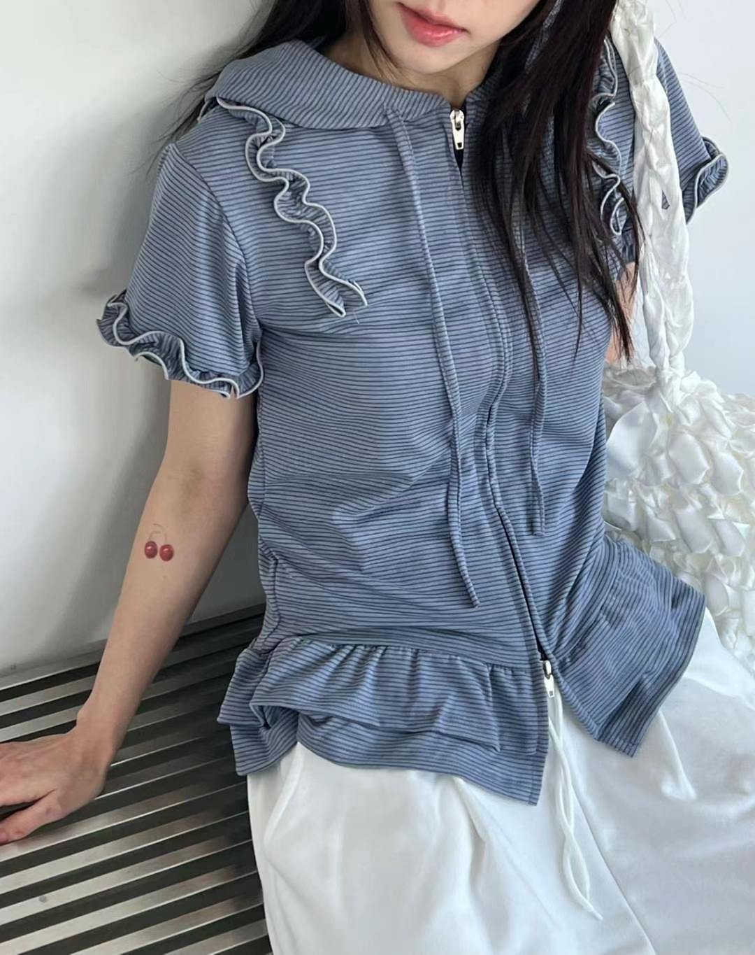 ASKHAKI韓國代購女士新款25春夏推薦休閑職業熱賣時尚真品T恤ASKHAKIT恤圖色2