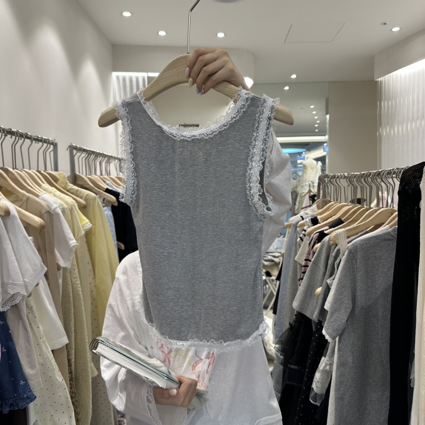 MIMME韓國直郵㊣東大門實拍女裝新款時尚人氣推薦休閑吊帶背心MIMME吊帶/背心