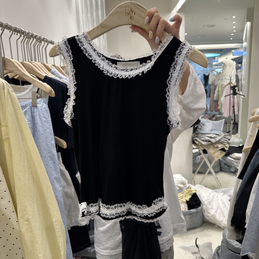 MIMME韓國直郵㊣東大門實拍女裝新款時尚人氣推薦休閑吊帶背心MIMME吊帶/背心圖色4
