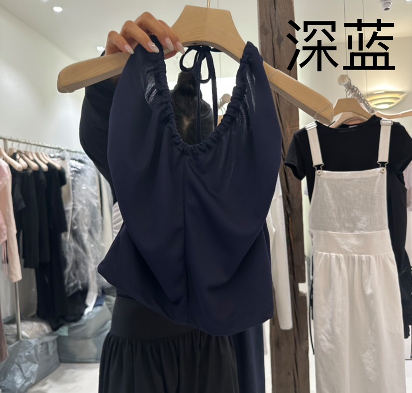 AVECNOUS韓國㊣直郵東大門代購女裝新品時尚吊帶背心不含內搭AVECNOUS吊帶/背心圖色3