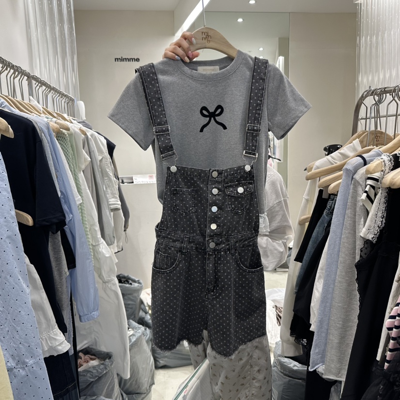MIMME韓國直郵㊣女裝新款人氣時尚25春夏推薦背帶褲不含內搭MIMME背帶褲圖色2