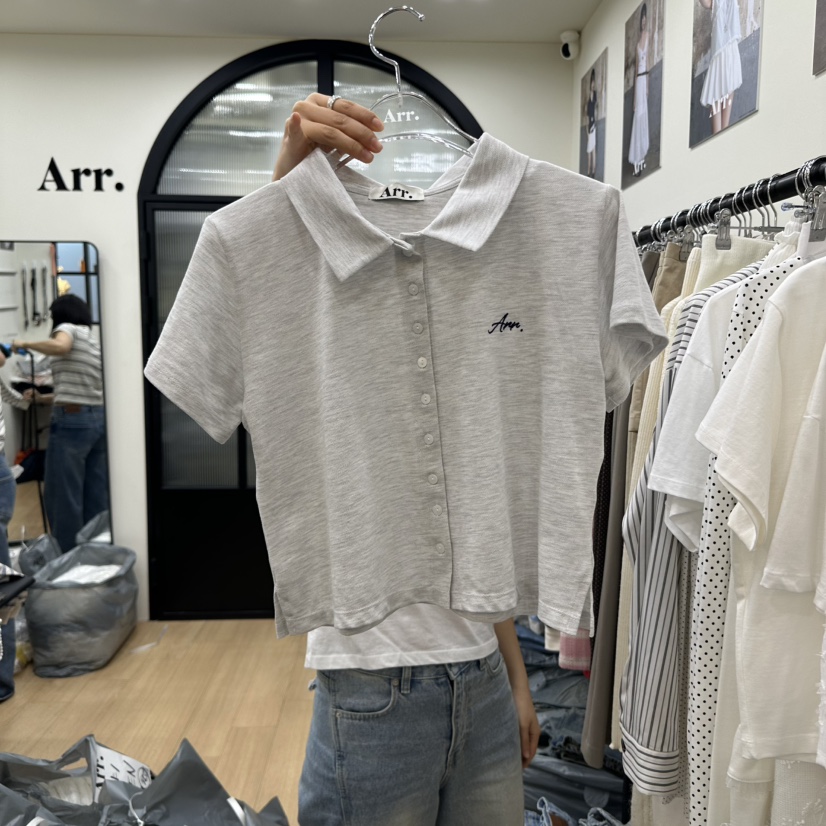 ARR韓國直郵㊣女裝新款25春夏推薦時尚休閑人氣熱賣T恤口袋ARRT恤