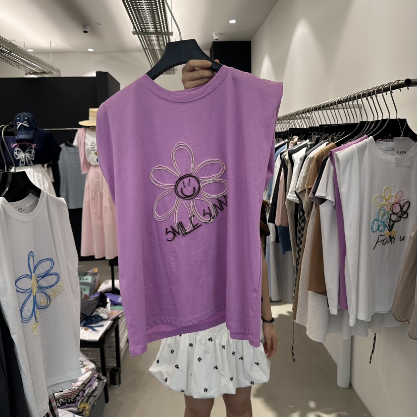 A.CES東大門實拍女裝新款時尚25春夏休閑真品熱賣吊帶背心A.CES吊帶/背心圖色2