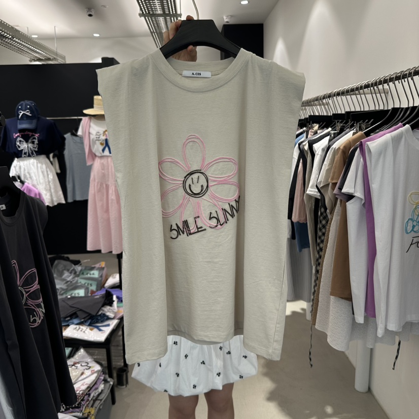 A.CES東大門實拍女裝新款時尚25春夏休閑真品熱賣吊帶背心A.CES吊帶/背心圖色3