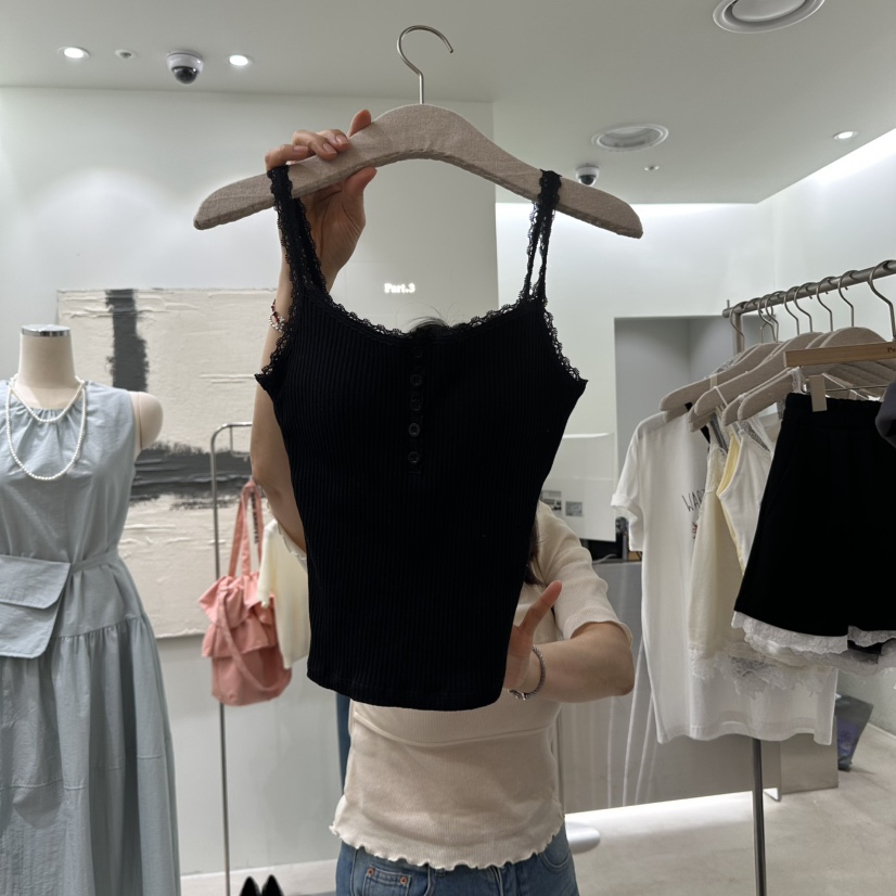 PART3韓國直郵女裝新款真品25春夏人氣熱賣休閑吊帶背心紐扣Part.3吊帶/背心圖色3