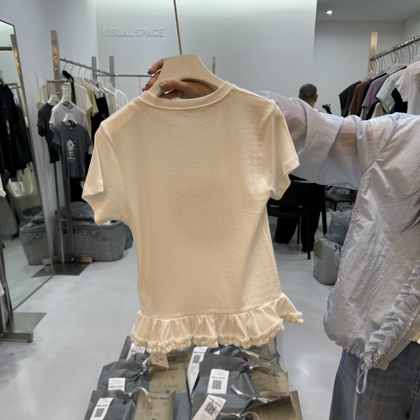 VISUAL SPACE東大門實拍女士新品推薦人氣真品休閑時尚T恤VISUAL SPACET恤