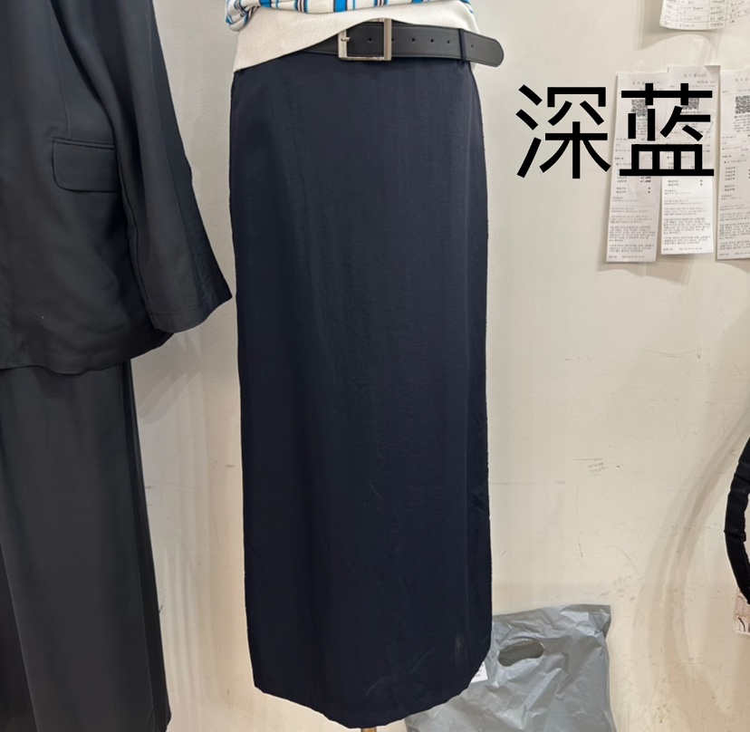 MAINT韓國直郵女士新款職業人氣時尚熱賣推薦真品長裙含腰帶MAINT長裙圖色2