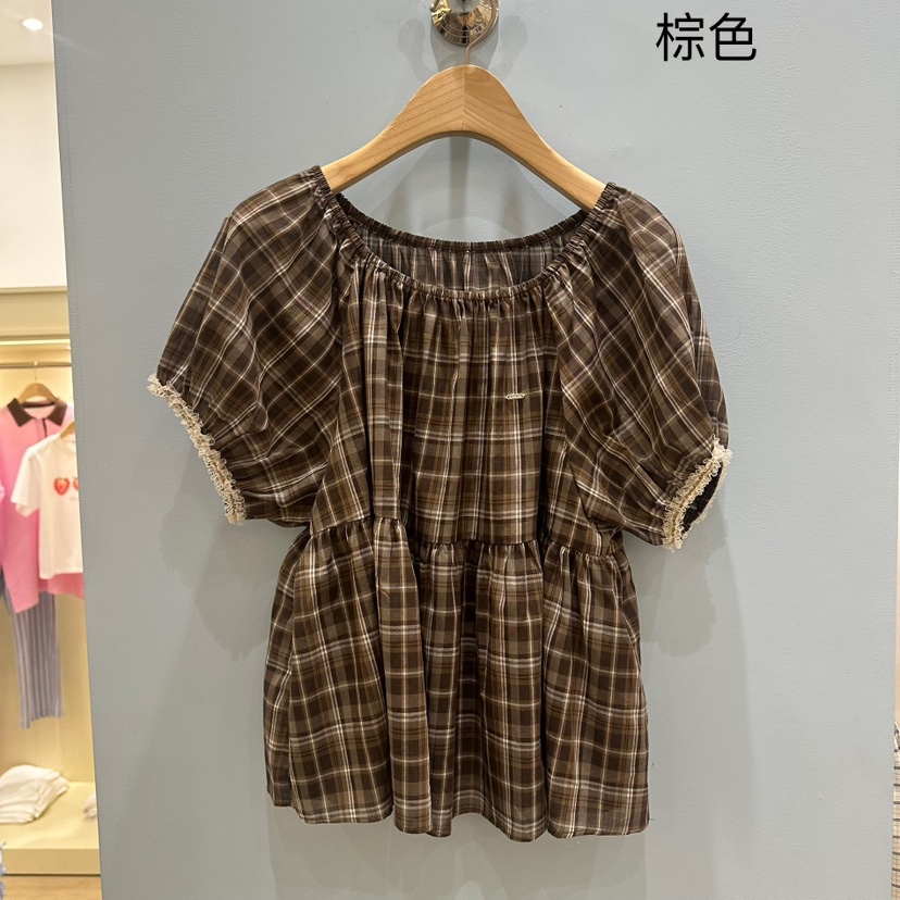 FURE韓國直郵女裝新品25春夏真品職業休閑人氣時尚襯衫蕾絲衫FURE襯衫/蕾絲衫圖色2