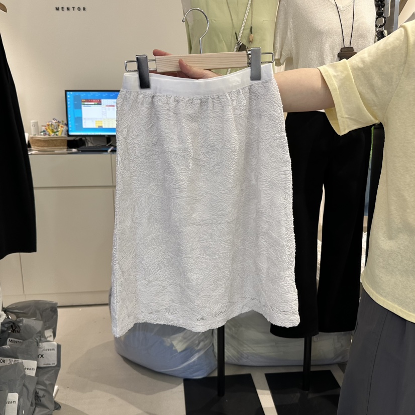 MENTOR韓國直郵女裝新品休閑人氣職業推薦25春夏半身裙中短裙MENTOR半身裙/中短裙