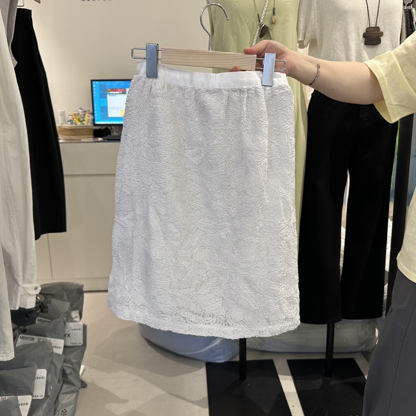 MENTOR韓國直郵女裝新品休閑人氣職業推薦25春夏半身裙中短裙MENTOR半身裙/中短裙圖色1