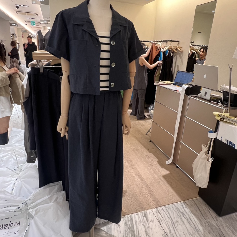 W AND J韓國代購女裝新款真品25春夏休閑熱賣職業推薦套裝W AND J套裝