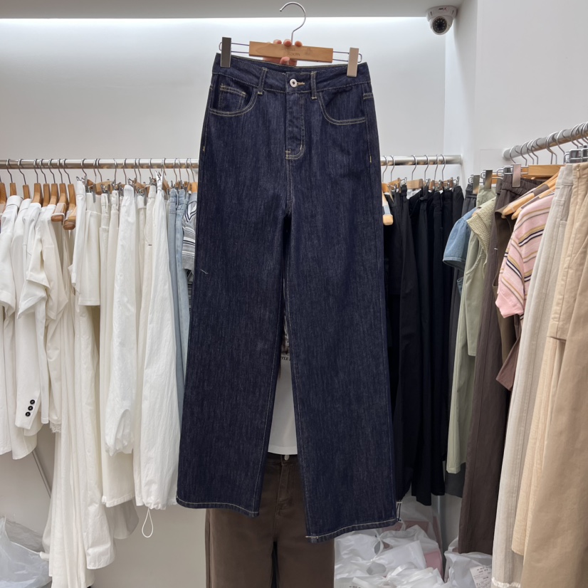 DRESS ROOM東大門直郵女裝新款休閑真品熱賣推薦25春夏牛仔褲DRESS ROOM牛仔褲圖色1