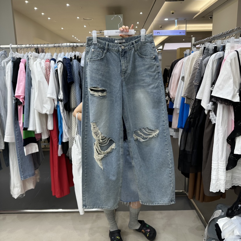 INTHEEND東大門直郵女裝新品真品休閑職業人氣時尚牛仔褲復古INTHEEND牛仔褲