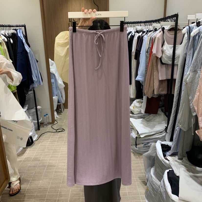 LOFN韓國代購女士新款人氣25春夏職業熱賣時尚真品推薦長裙LOFN長裙圖色2