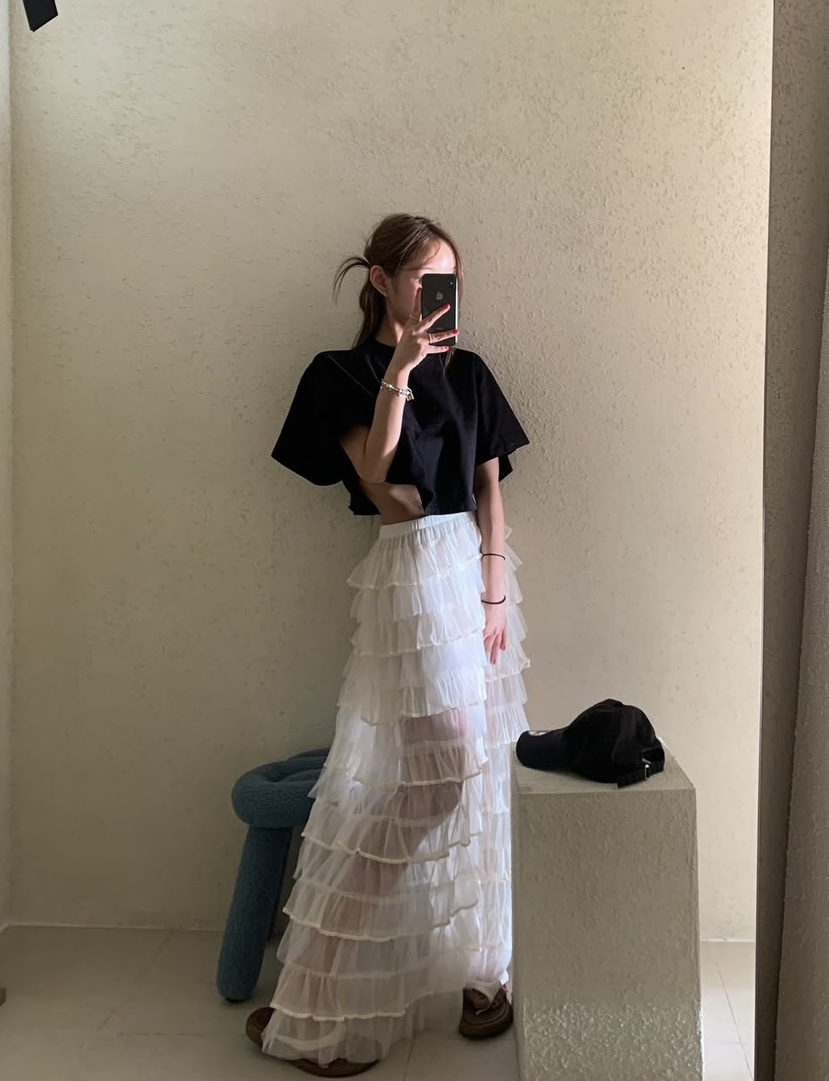 VIRKIN韓國代購女士新款推薦25春夏休閑時尚熱賣職業T恤斗篷VIRKINT恤