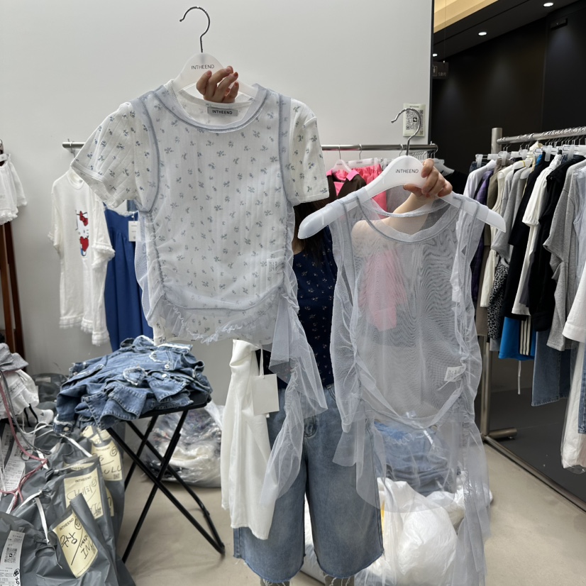INTHEEND韓國直郵女士新款時尚熱賣職業人氣推薦休閑吊帶背心INTHEEND吊帶/背心