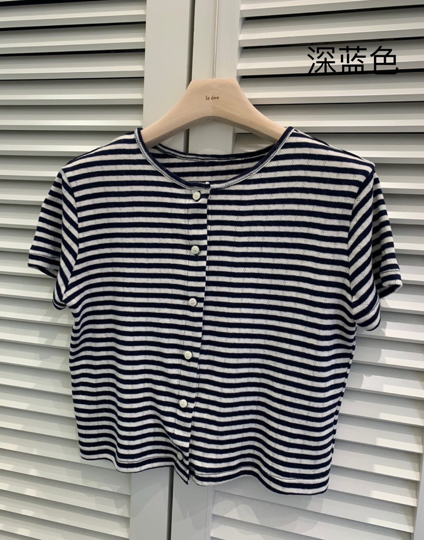 LE OVE/VERDI東大門實拍女裝新品熱賣推薦休閑職業25春夏T恤絨LE OVE/VERDIT恤圖色2