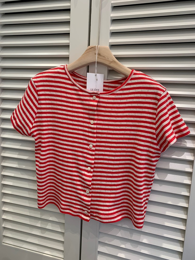 LE OVE/VERDI東大門實拍女裝新品熱賣推薦休閑職業25春夏T恤絨LE OVE/VERDIT恤圖色4