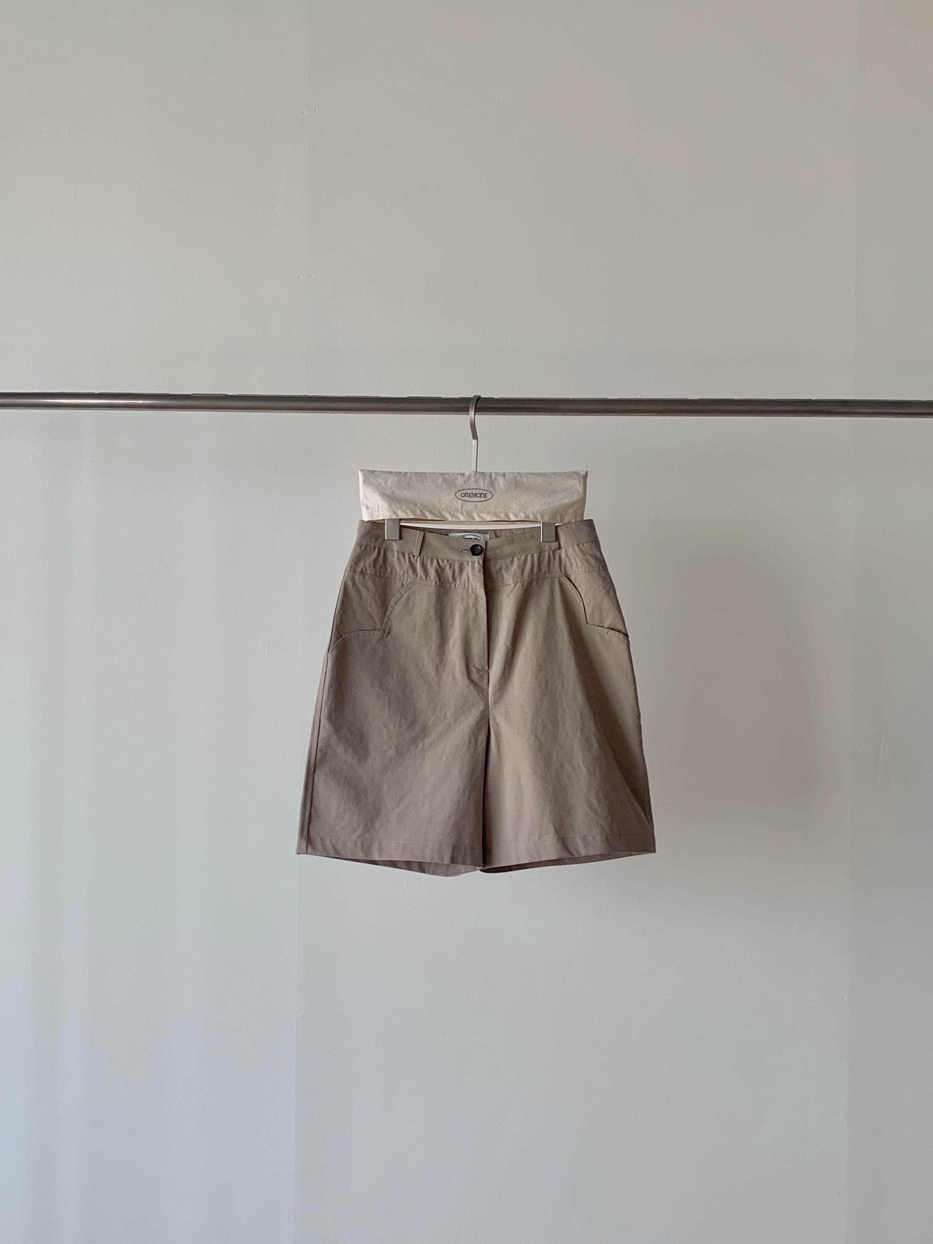ONE MONE韓國代購女裝新品人氣推薦25春夏真品職業熱賣短褲ONE MONE短褲圖色1