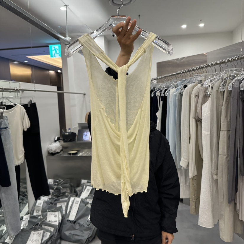 PAVEL東大門代購女裝新品職業推薦休閑人氣真品25春夏吊帶背心PAVEL吊帶/背心