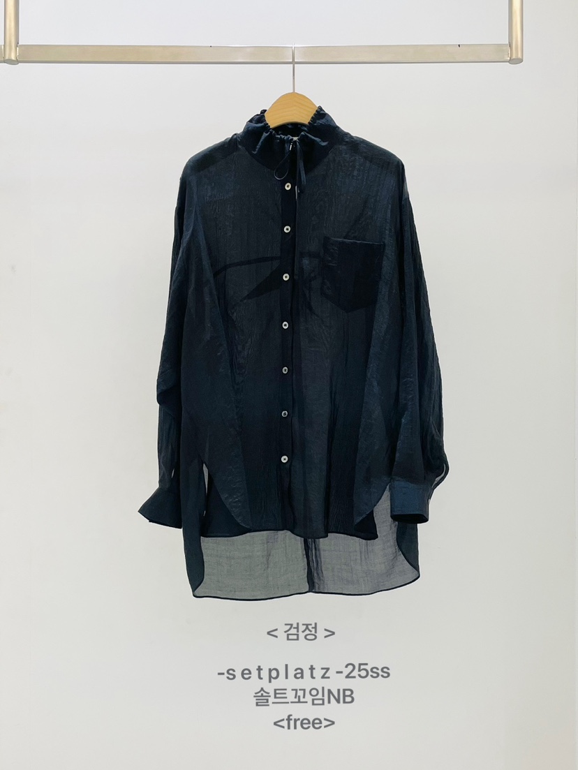SETPLATZ東大門直郵女裝新款休閑推薦25春夏人氣襯衫蕾絲衫PLATZCLASSIC襯衫/蕾絲衫圖色5