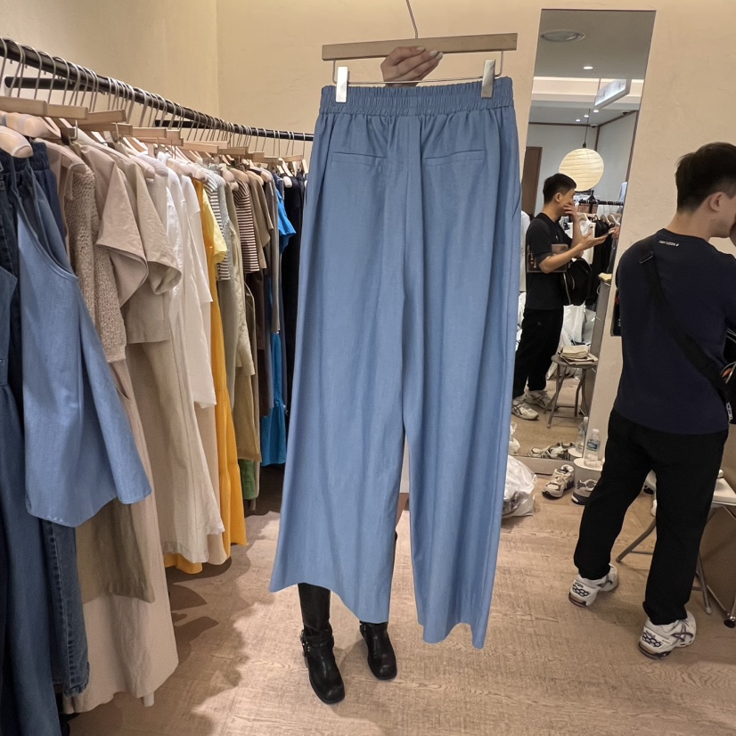 W AND J韓國代購女裝新款推薦時尚熱賣真品職業牛仔褲皮褲W AND J牛仔褲