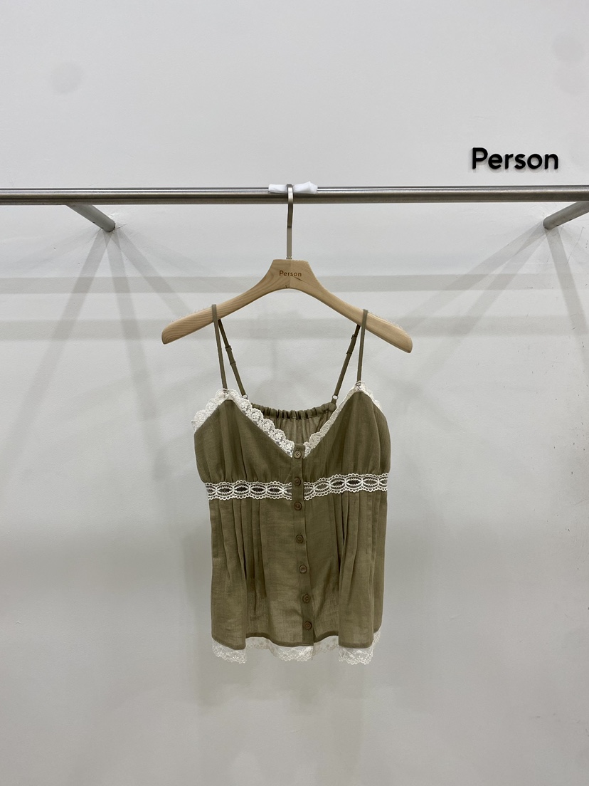 PERSON東大門直郵女士新品休閑職業熱賣時尚人氣吊帶背心蕾絲PERSON吊帶/背心圖色2