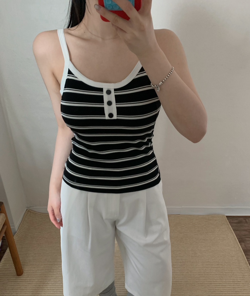 TWENTY FOUR SEVEN24-7韓國代購女士新品休閑時尚吊帶背心TEWNTY FOUR SEVEN24-7吊帶/背心