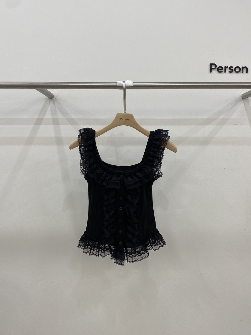 PERSON韓國代購女士新品熱賣時尚休閑25春夏職業襯衫蕾絲衫PERSON襯衫/蕾絲衫圖色5