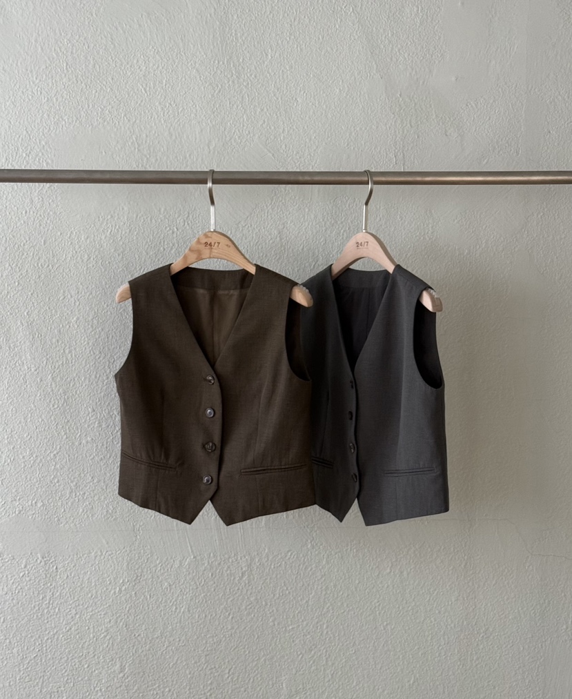 TWENTY FOUR SEVEN24-7東大門實拍女裝新品推薦職業馬甲TEWNTY FOUR SEVEN24-7馬甲