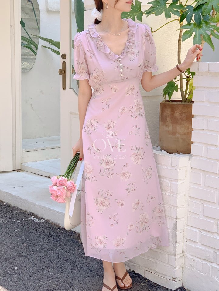 OVE東大門代購女裝新品熱賣推薦真品休閑職業25春夏人氣連衣裙OVE連衣裙
