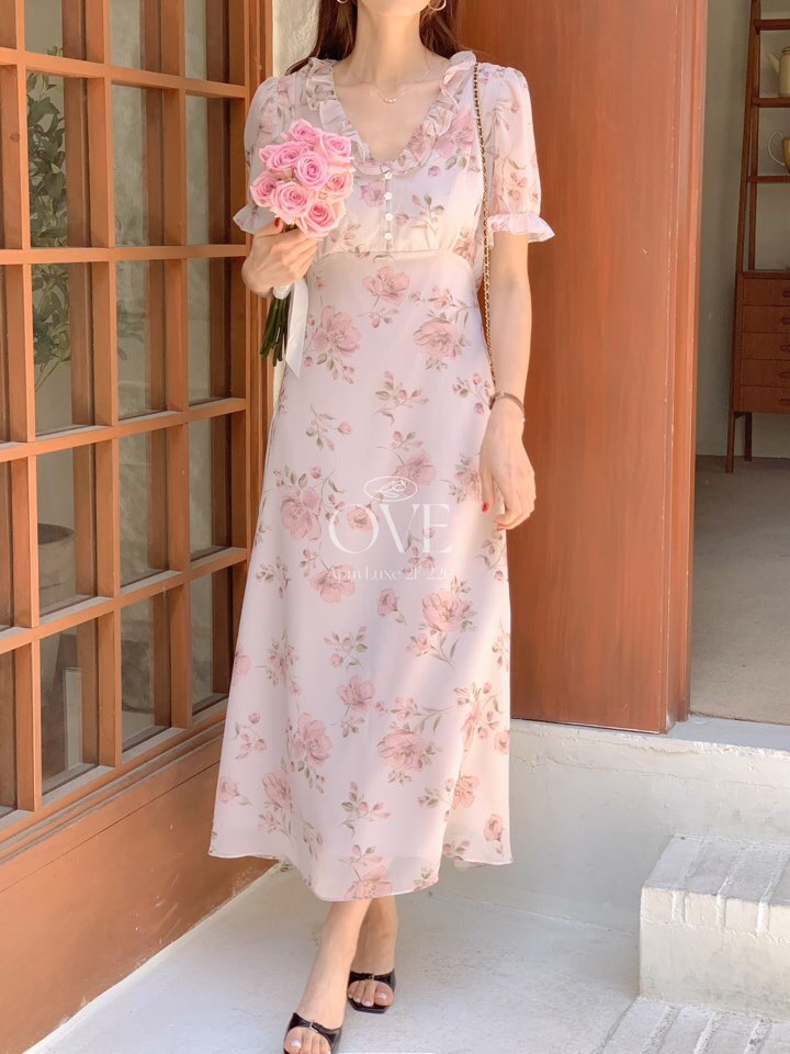 OVE東大門代購女裝新品熱賣推薦真品休閑職業25春夏人氣連衣裙OVE連衣裙