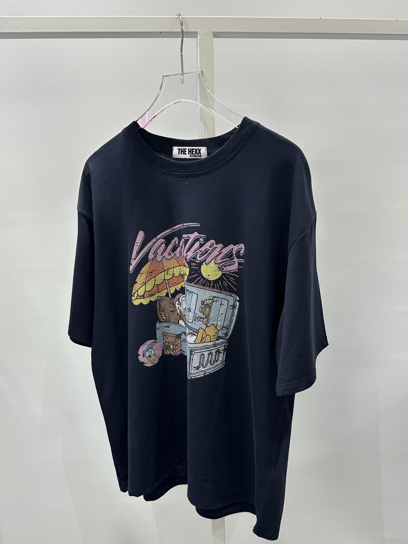 HEXX韓國直郵女裝新品真品休閑推薦人氣時尚熱賣職業25春夏T恤THE HEXXT恤圖色2