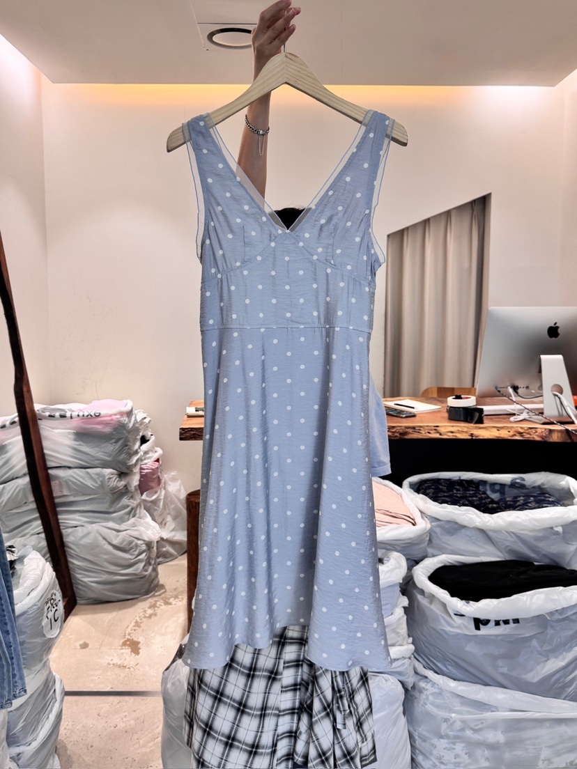 FRIC韓國直郵女士新款休閑25春夏時尚人氣真品推薦職業連衣裙FRIC連衣裙圖色2