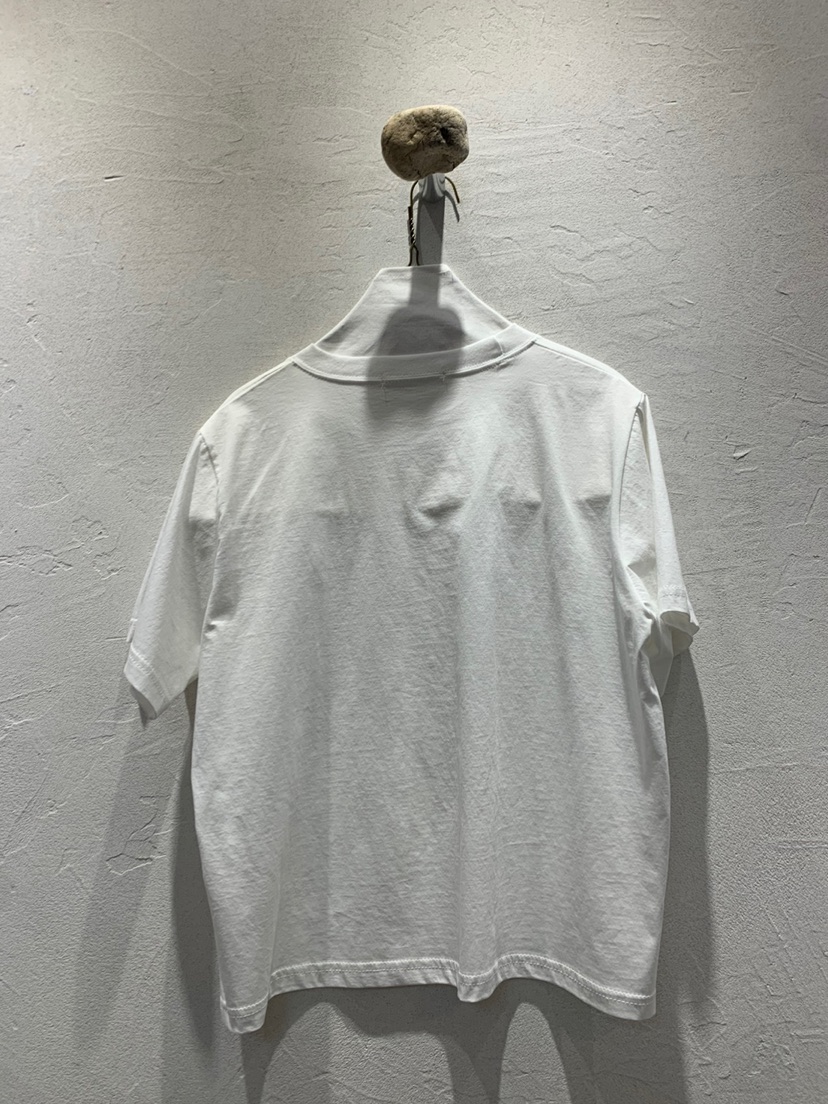 AT NOTE韓國直郵女士新款25春夏人氣推薦職業熱賣真品T恤刺繡AT NOTET恤