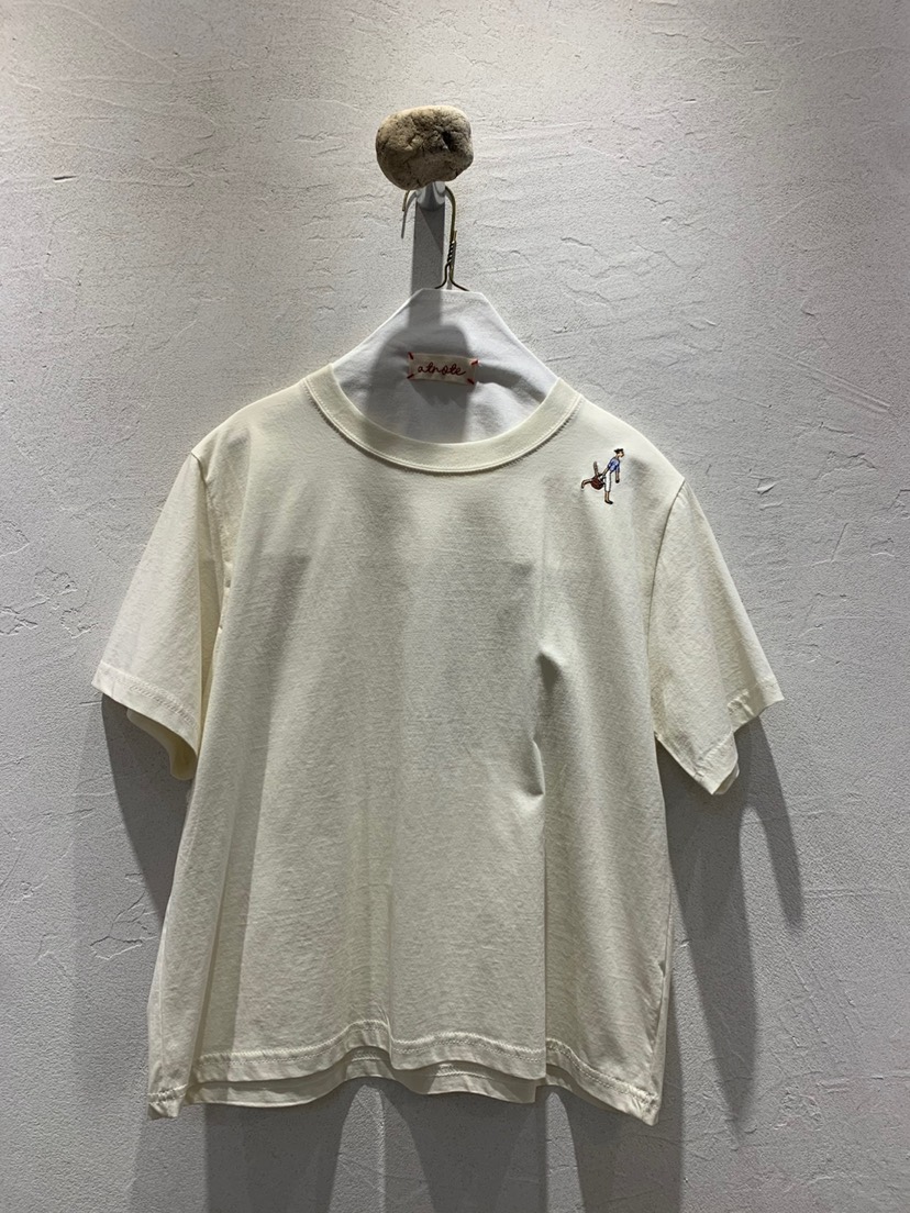 AT NOTE韓國直郵女士新款25春夏人氣推薦職業熱賣真品T恤刺繡AT NOTET恤圖色2