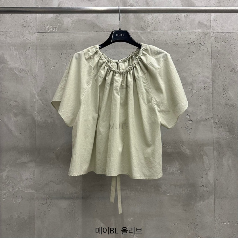 MUTE-P東大門代購女裝新品人氣休閑25春夏職業熱賣襯衫蕾絲衫MUTE襯衫/蕾絲衫圖色4