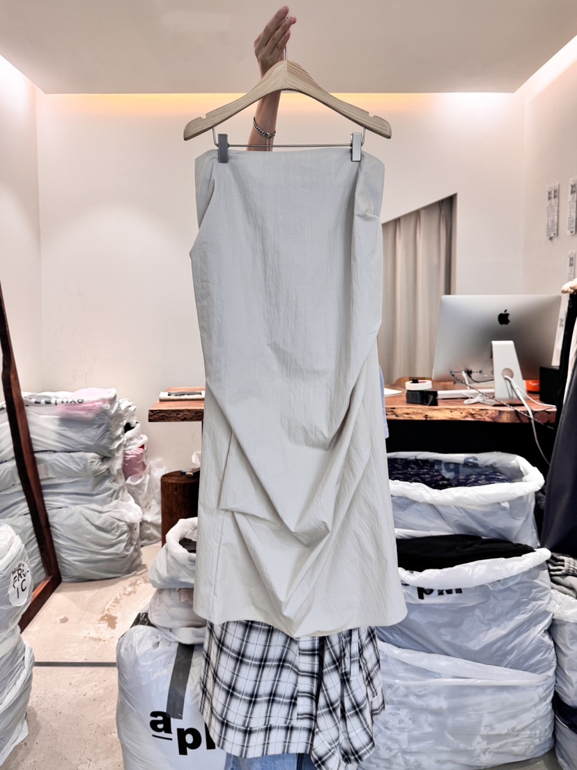 FRIC東大門實拍女士新品休閑推薦人氣熱賣25春夏職業真品長裙FRIC長裙圖色3