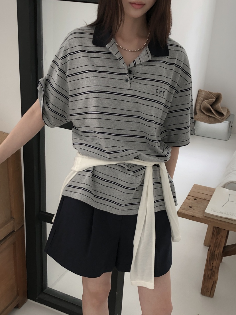 LONG PEAK東大門代購女士新款職業熱賣休閑真品25春夏人氣T恤LONG PEAKT恤