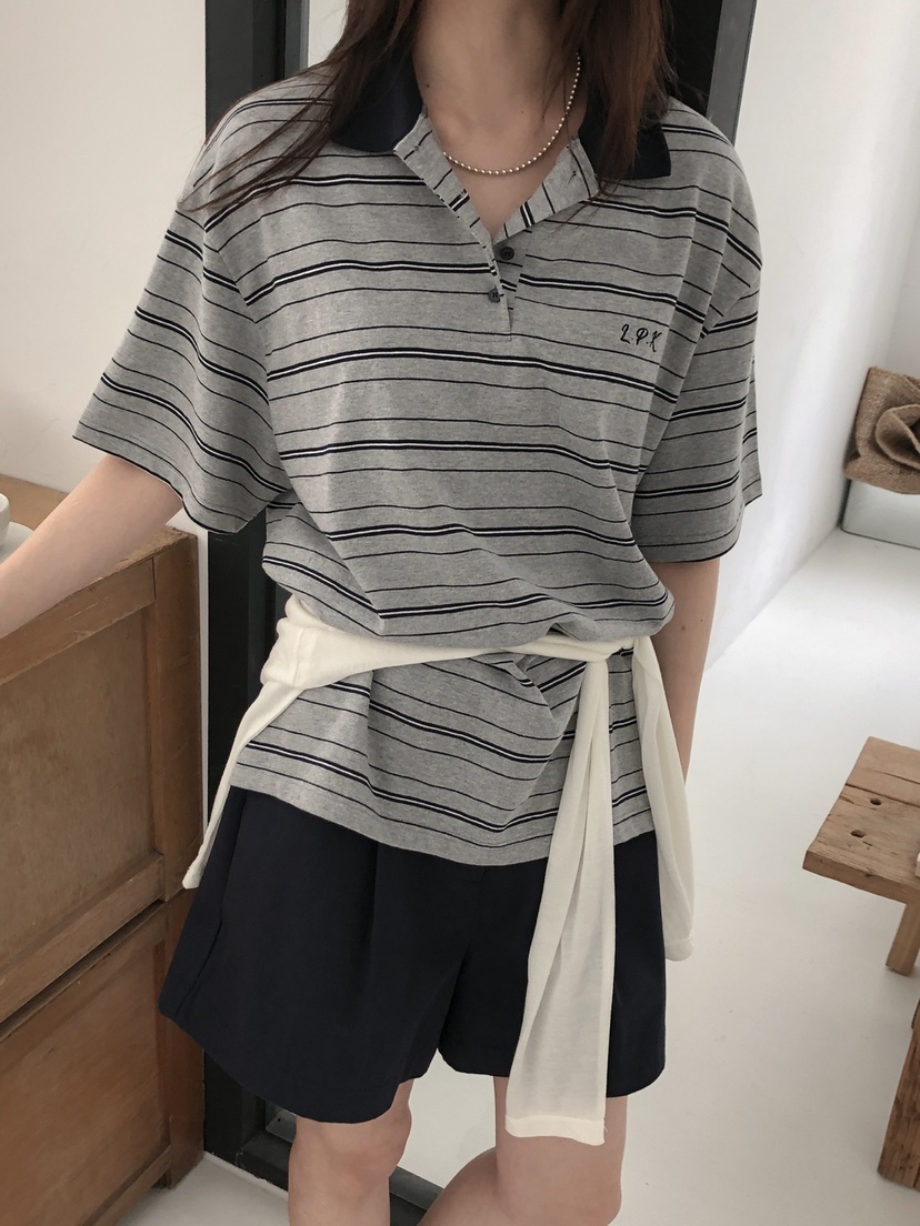 LONG PEAK東大門代購女士新款職業熱賣休閑真品25春夏人氣T恤LONG PEAKT恤