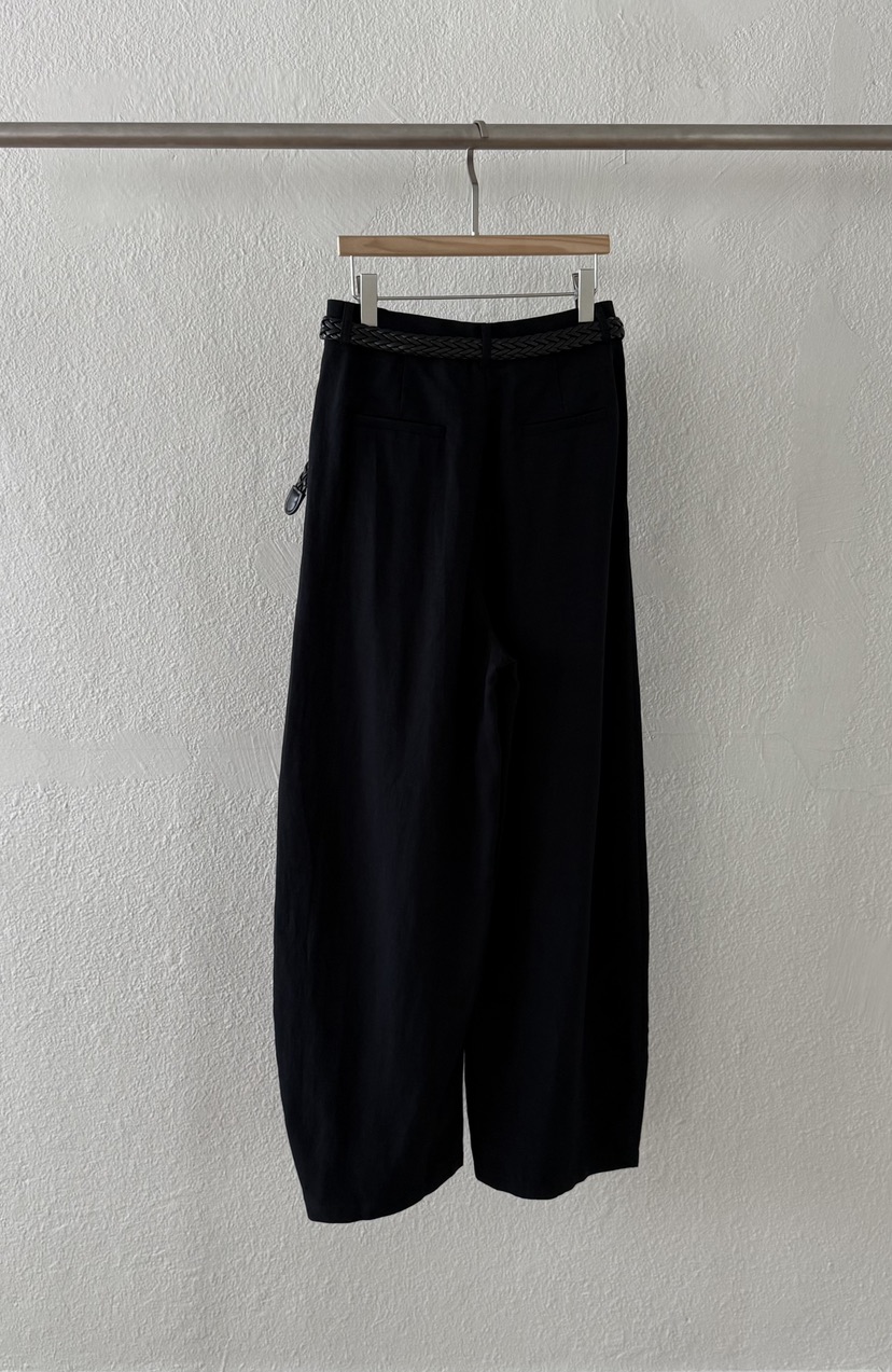 TWENTY FOUR SEVEN24-7東大門代購女裝新品25春夏休閑褲含腰帶亞麻TEWNTY FOUR SEVEN24-7休閑褲