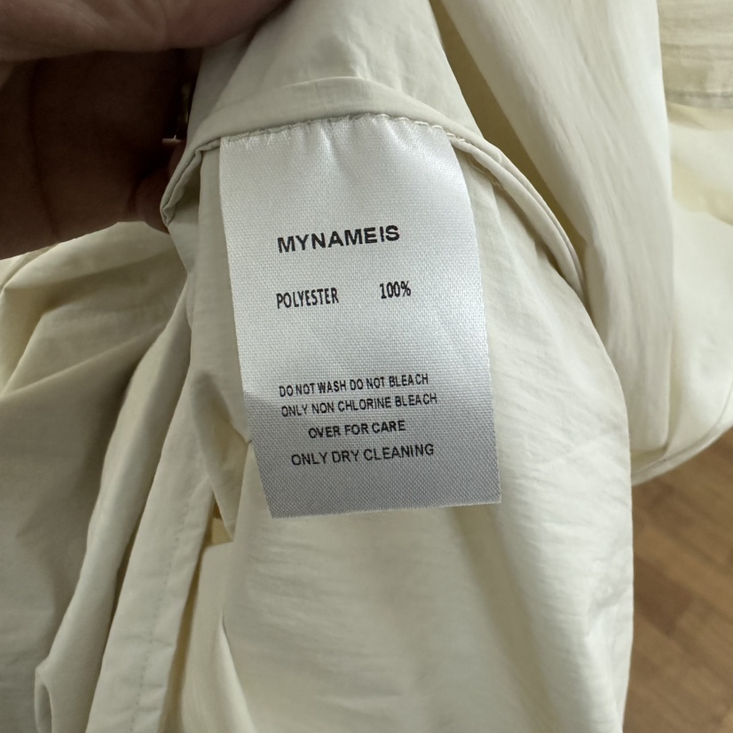 MYNAMEIS韓國直郵女士新品休閑熱賣職業推薦25春夏長款風衣MYNAMEIS長款風衣