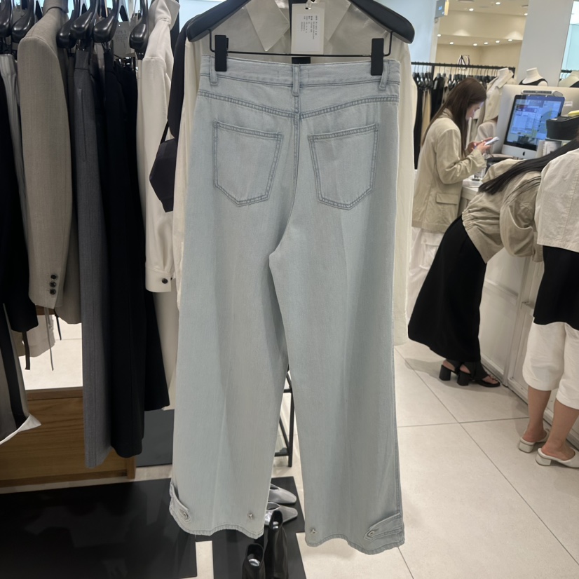 BLOSSOM韓國代購女士新品時尚休閑推薦人氣25春夏牛仔褲長款BLOSSOM牛仔褲