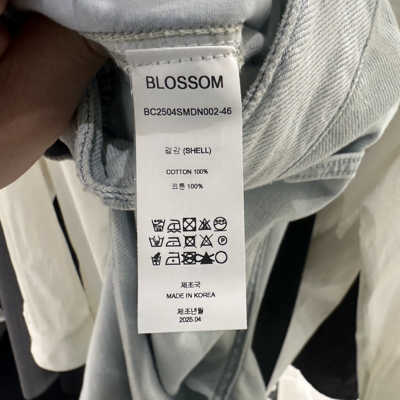 BLOSSOM韓國代購女士新品時尚休閑推薦人氣25春夏牛仔褲長款BLOSSOM牛仔褲