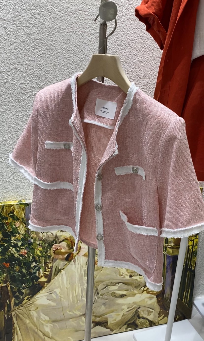 N BROWN韓國㊣直郵東大門代購女裝新品推薦時尚熱賣休閑夾克N BROWN夾克圖色2