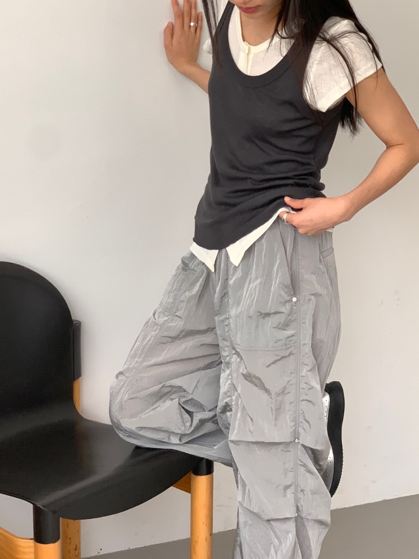 FAVE韓國直郵㊣女裝新品推薦熱賣人氣時尚休閑25春夏休閑褲FAVOURITE休閑褲
