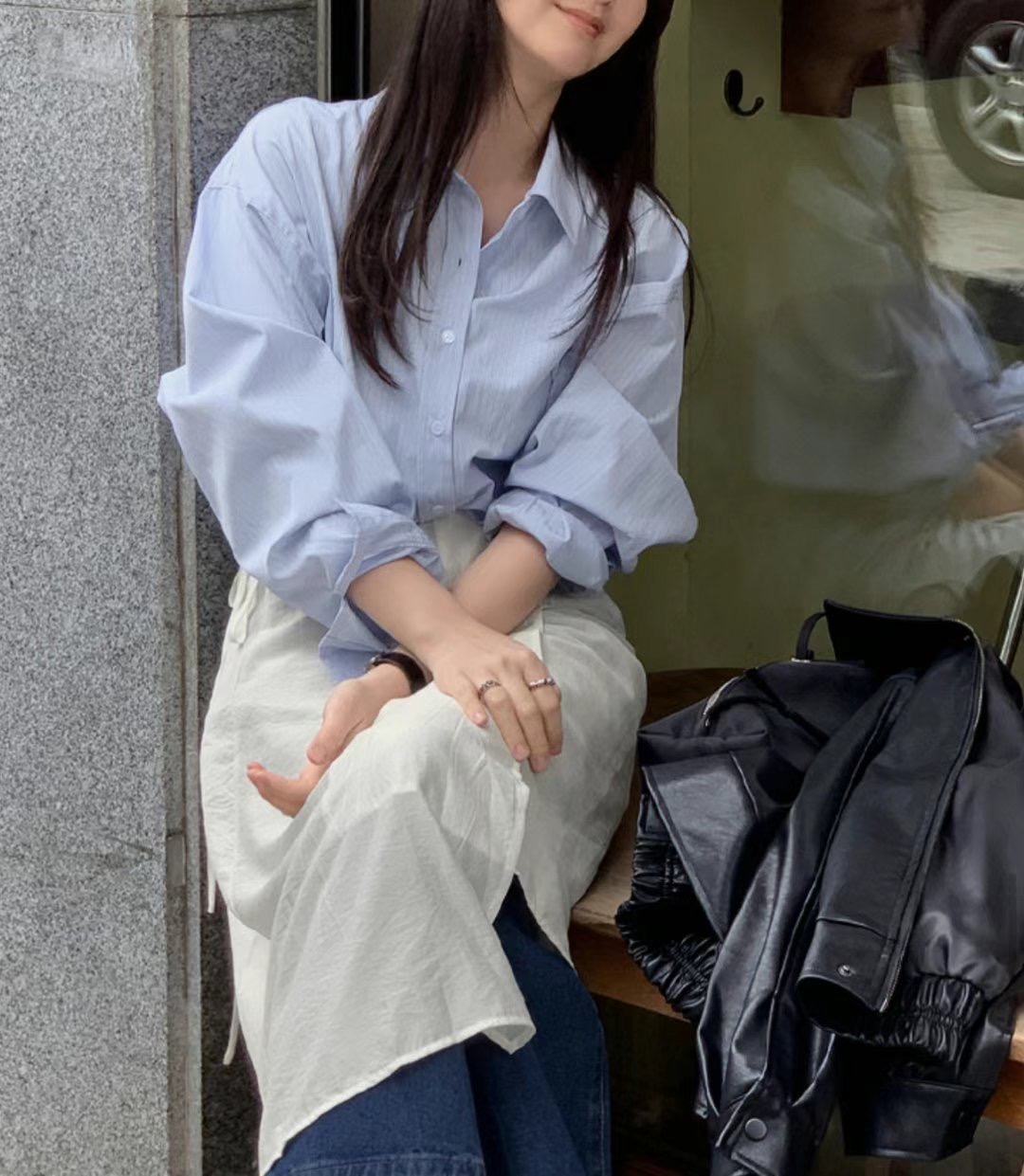 ORORA韓國直郵㊣女裝新品時尚人氣熱賣推薦25春夏襯衫蕾絲衫ORORA襯衫/蕾絲衫