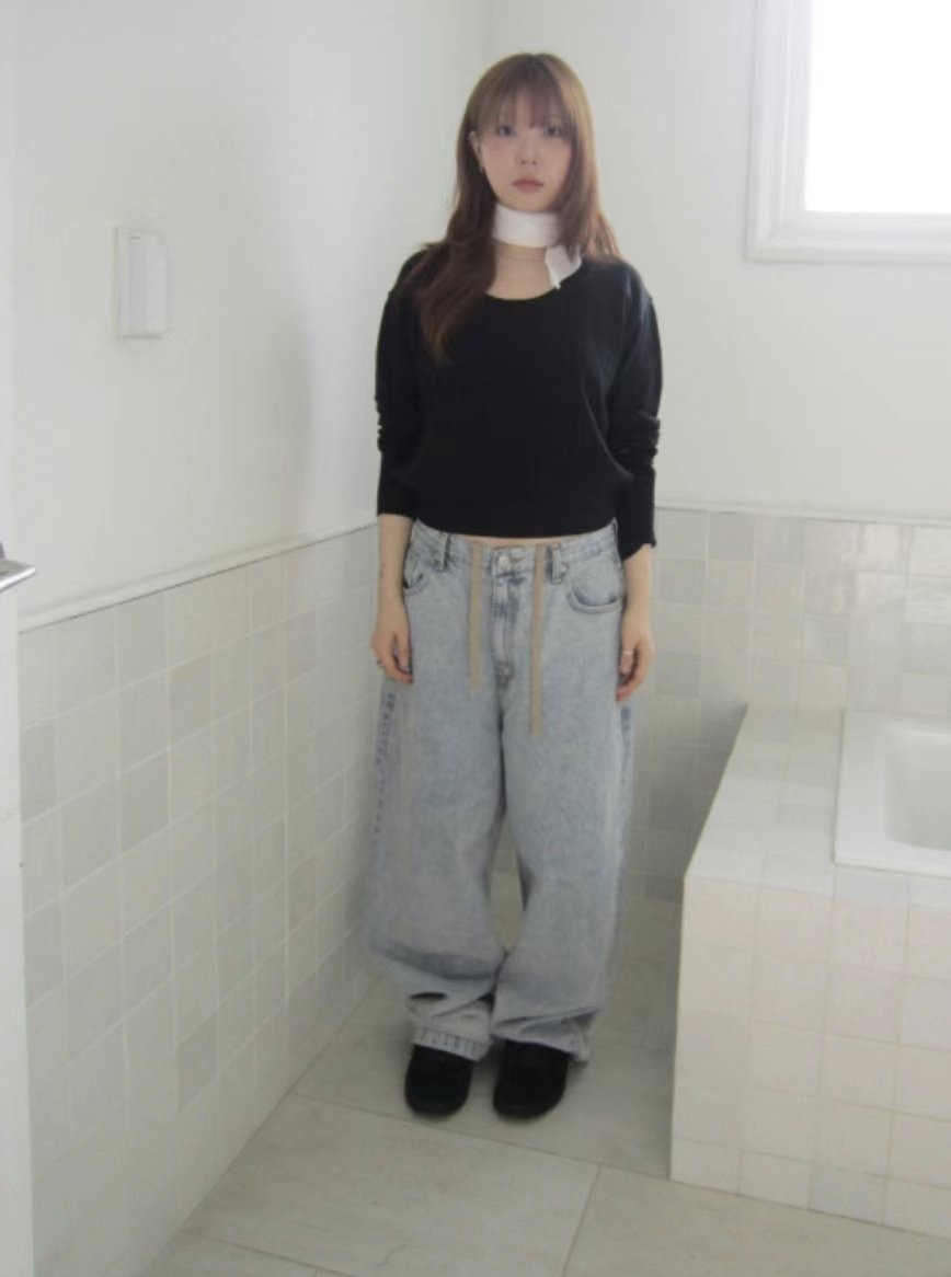 OOT韓國直郵㊣東大門實拍女裝新品休閑熱賣時尚人氣推薦牛仔褲OOT牛仔褲