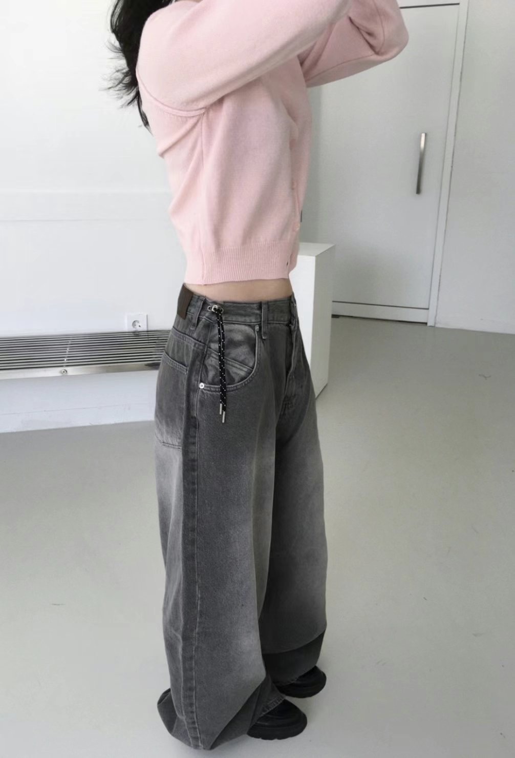 OOT韓國直郵㊣女裝新品人氣時尚休閑熱賣推薦25春夏牛仔褲OOT牛仔褲